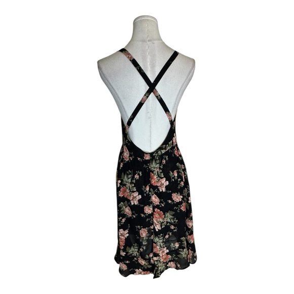 REFORMATION Giselle Dress Midi Floral‎ Black Pink Size S M Garden Party Date - Picture 6 of 10